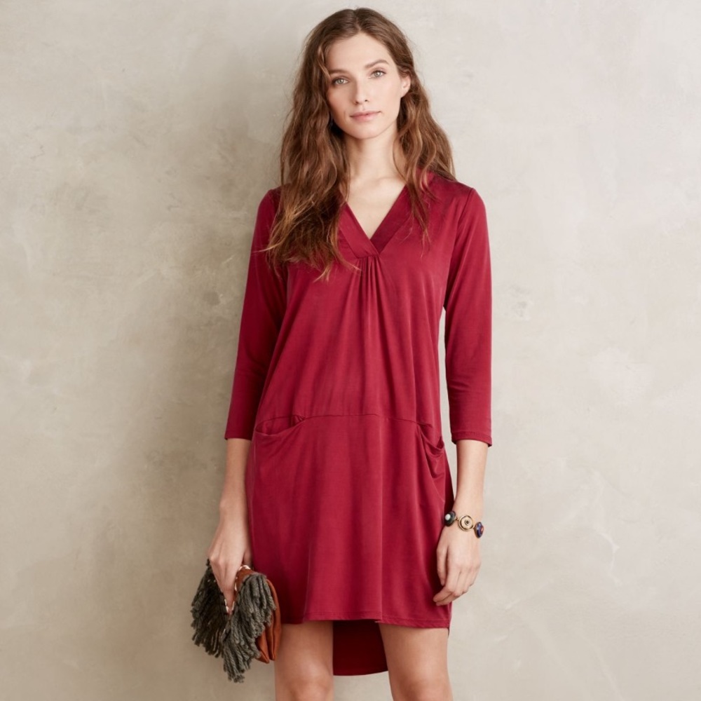 Dolan Left Coast Tegan red tunic dress sz M